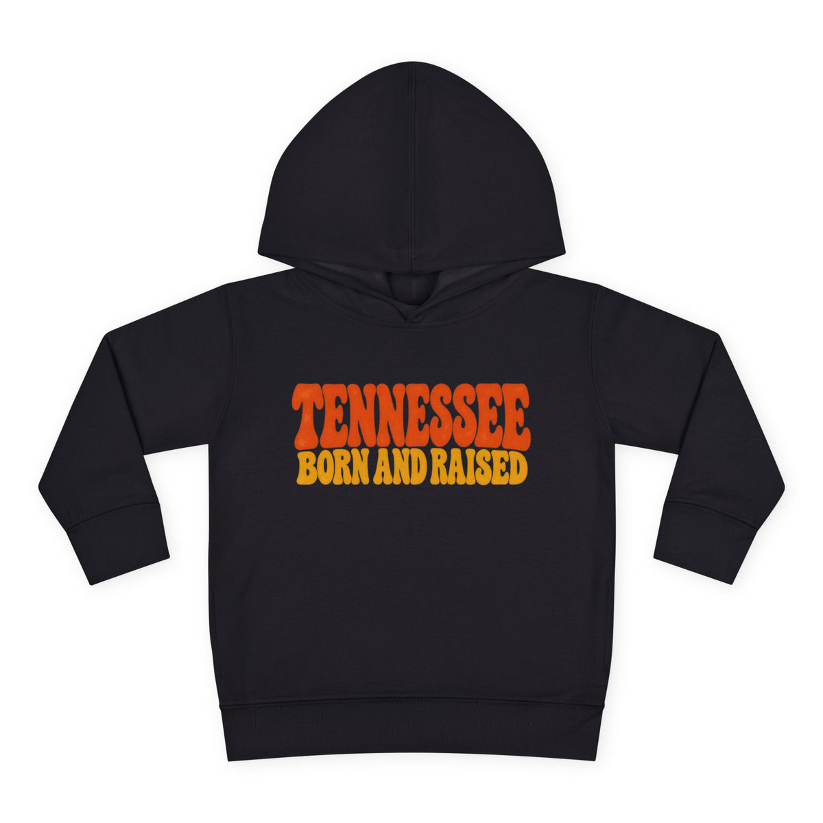 Tennessee Born and Raised Retro 1970s Unisex Toddler Pullover Fleece Hoodie