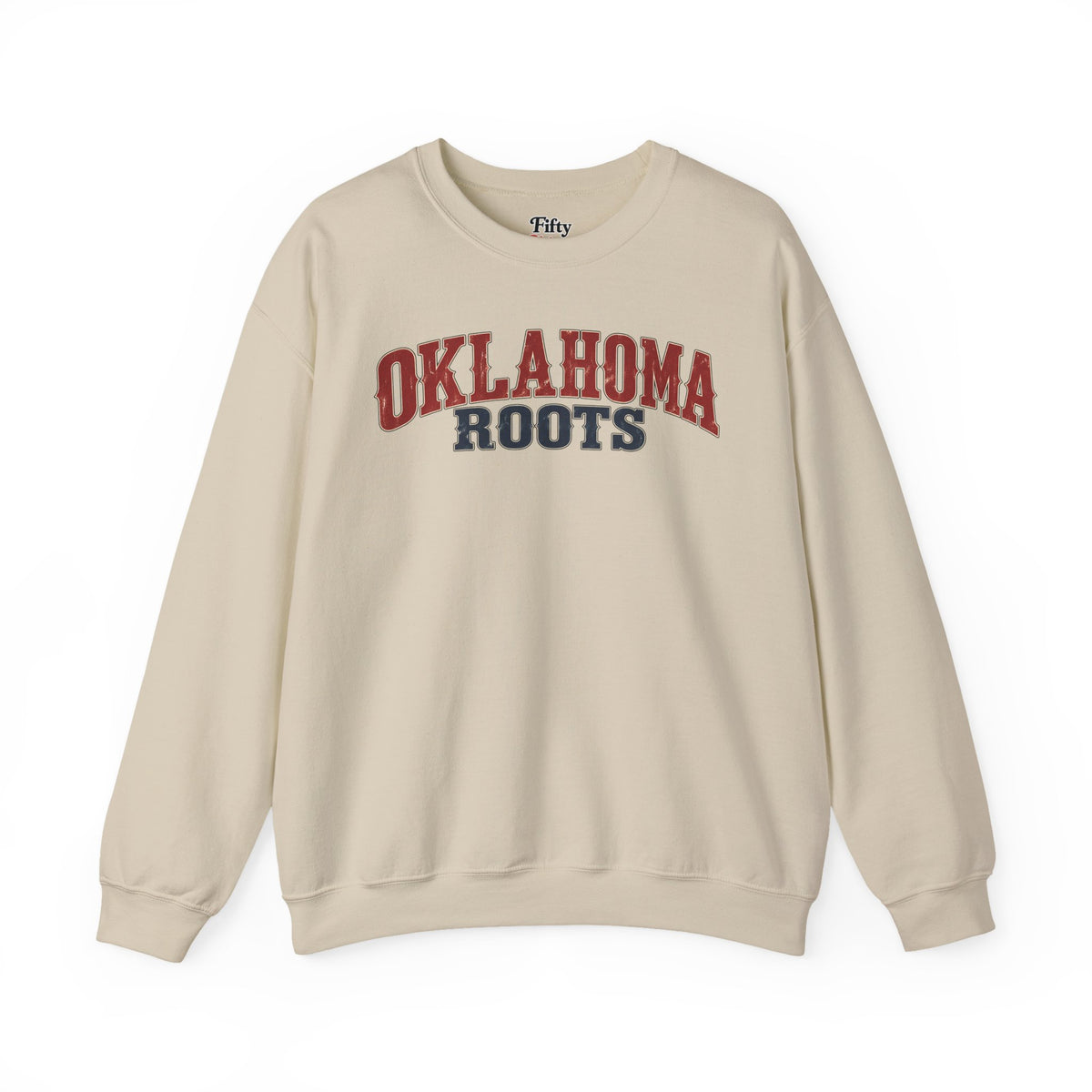 Oklahoma Roots Unisex Crewneck Sweatshirt State Name Graphic