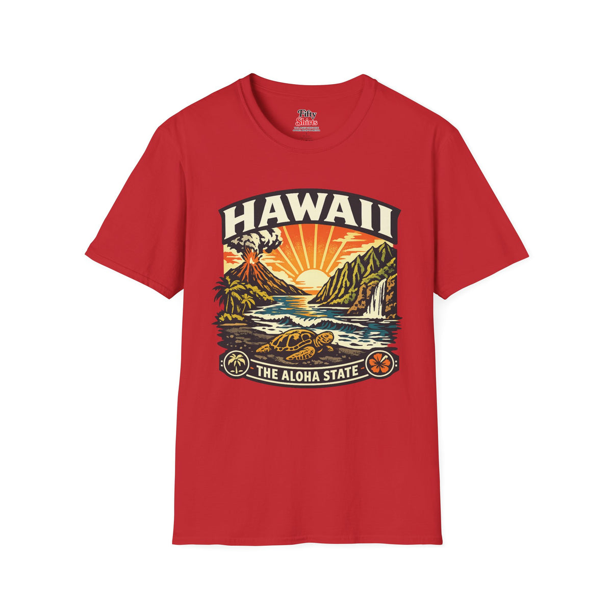 Hawaii Aloha State Adventure Unisex Softstyle T Shirt State Pride Graphic Tee Collections FS03