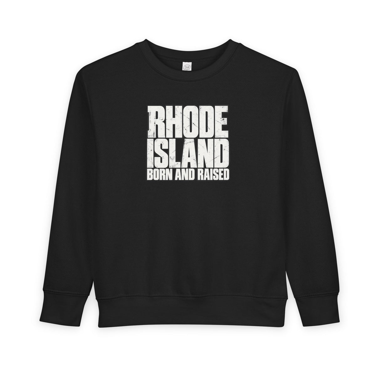 Rhode Island Born and Raised Northeast Streetwear Unisex Toddler Sweatshirt