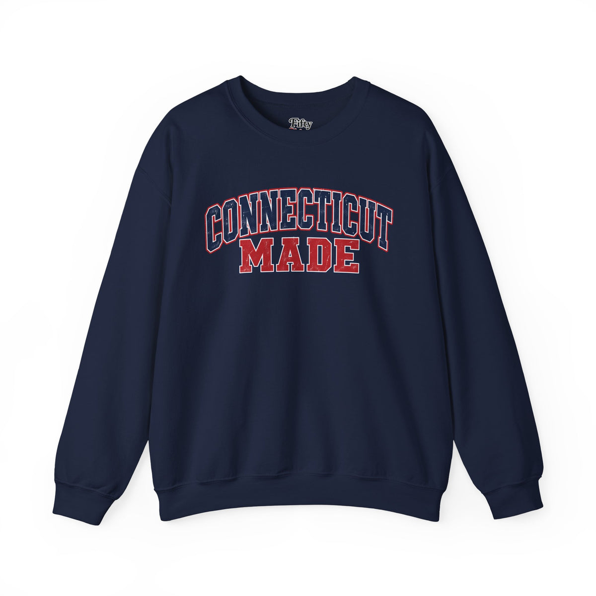 Connecticut Made Unisex Crewneck Sweatshirt State Name Graphic