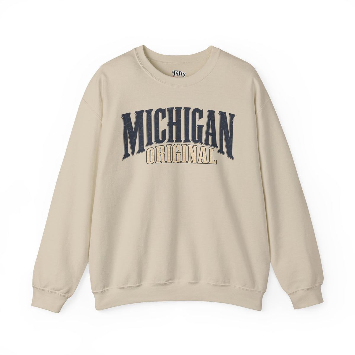 Michigan Original Unisex Crewneck Sweatshirt State Name Graphic