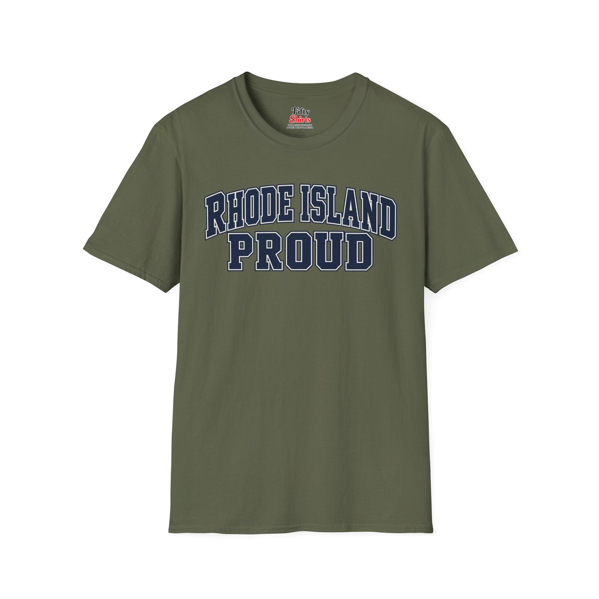 Rhode Island Proud Unisex Softstyle T Shirt State Name Graphic Tee