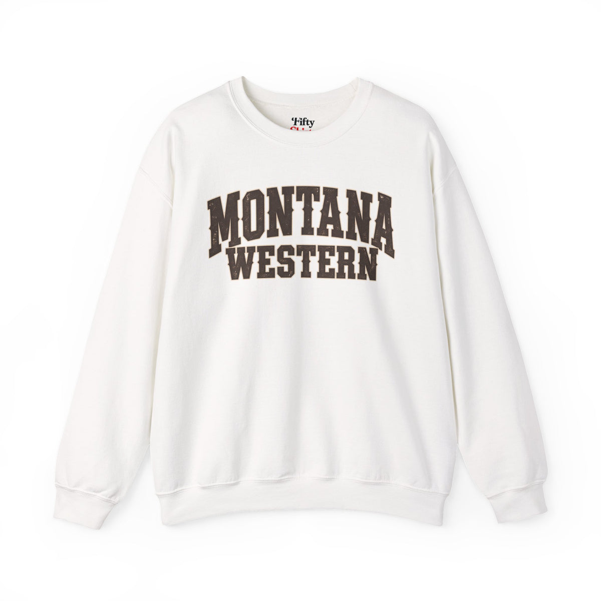 Montana Western Unisex Crewneck Sweatshirt State Name Graphic