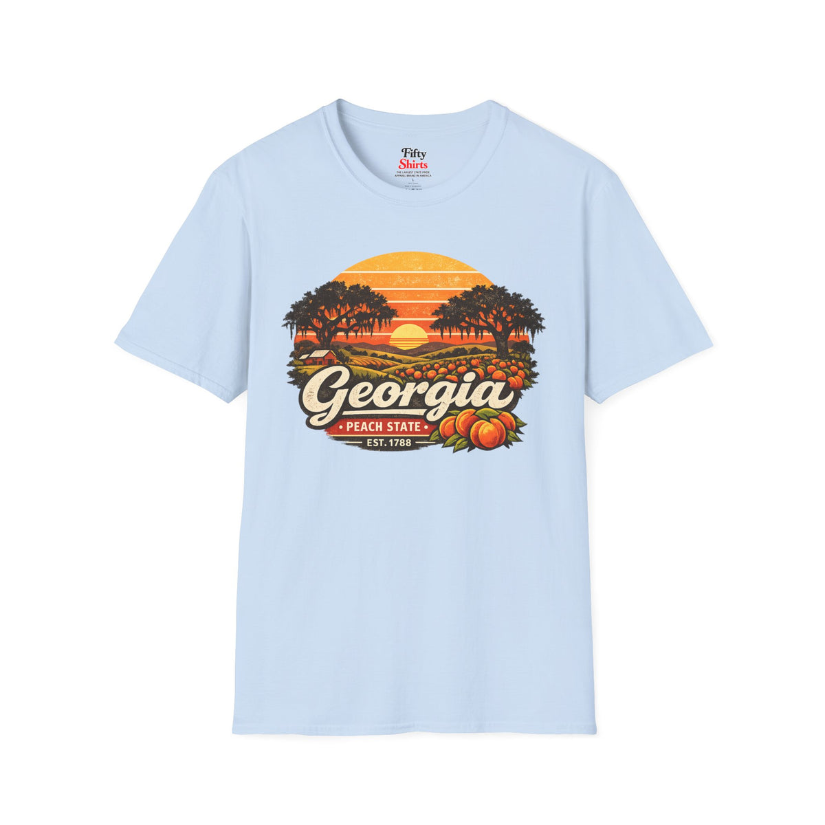 Georgia Southern Sunset Unisex Softstyle T Shirt State Pride Graphic Tee Collections FS03