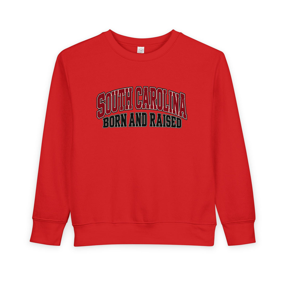 South Carolina Born and Raised Old-School Athletic Unisex Toddler Sweatshirt