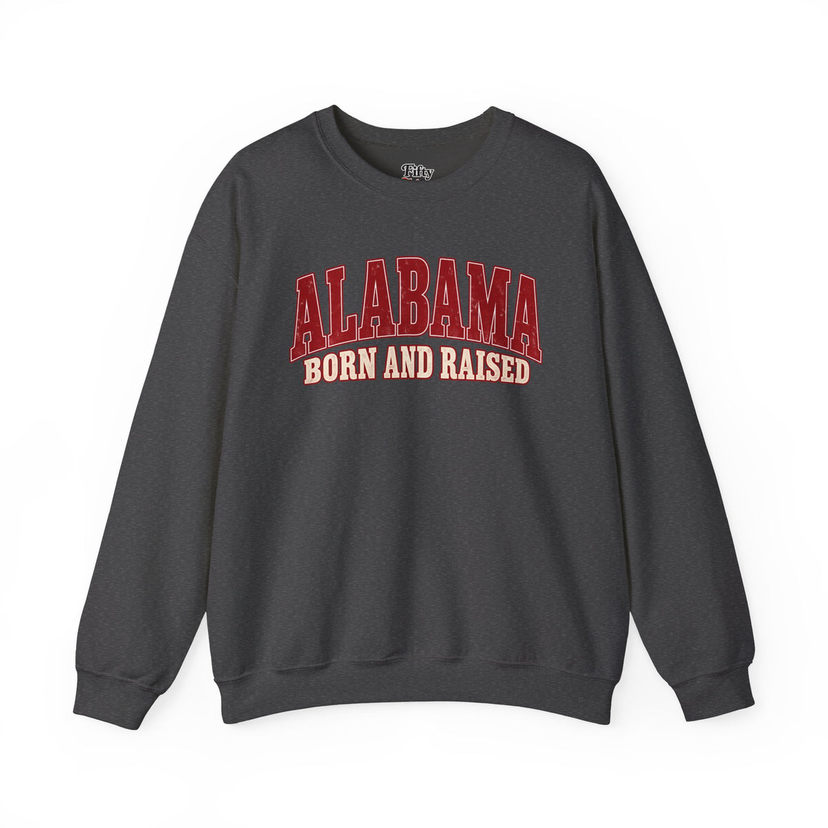 Alabama Born and Raised Classic Southern Heritage Unisex Sweatshirt Graphic