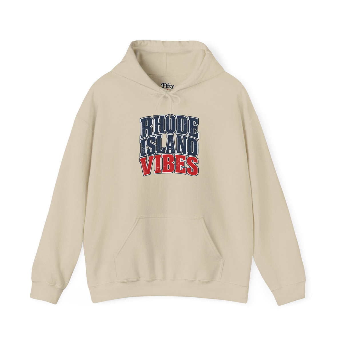 Rhode Island Vibes Unisex Hoodie State Name Graphic
