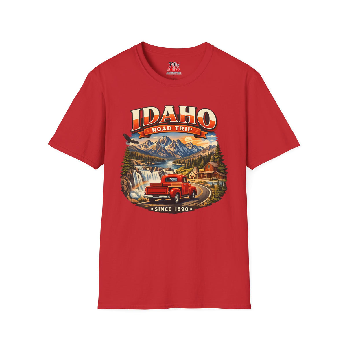 Idaho Road Trip Unisex Softstyle T Shirt State Pride Graphic Tee Collections FS03