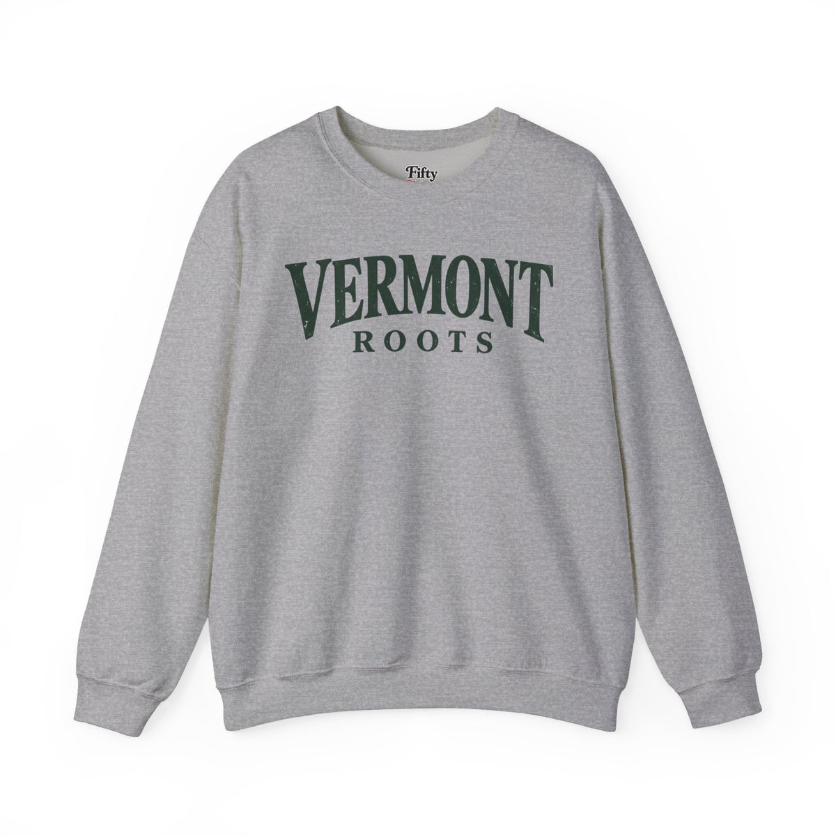 Vermont Roots Unisex Crewneck Sweatshirt State Name Graphic