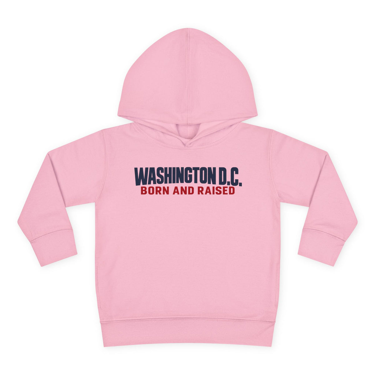 Washington DC Born and Raised Minimal Modern Unisex Toddler Pullover Fleece Hoodie