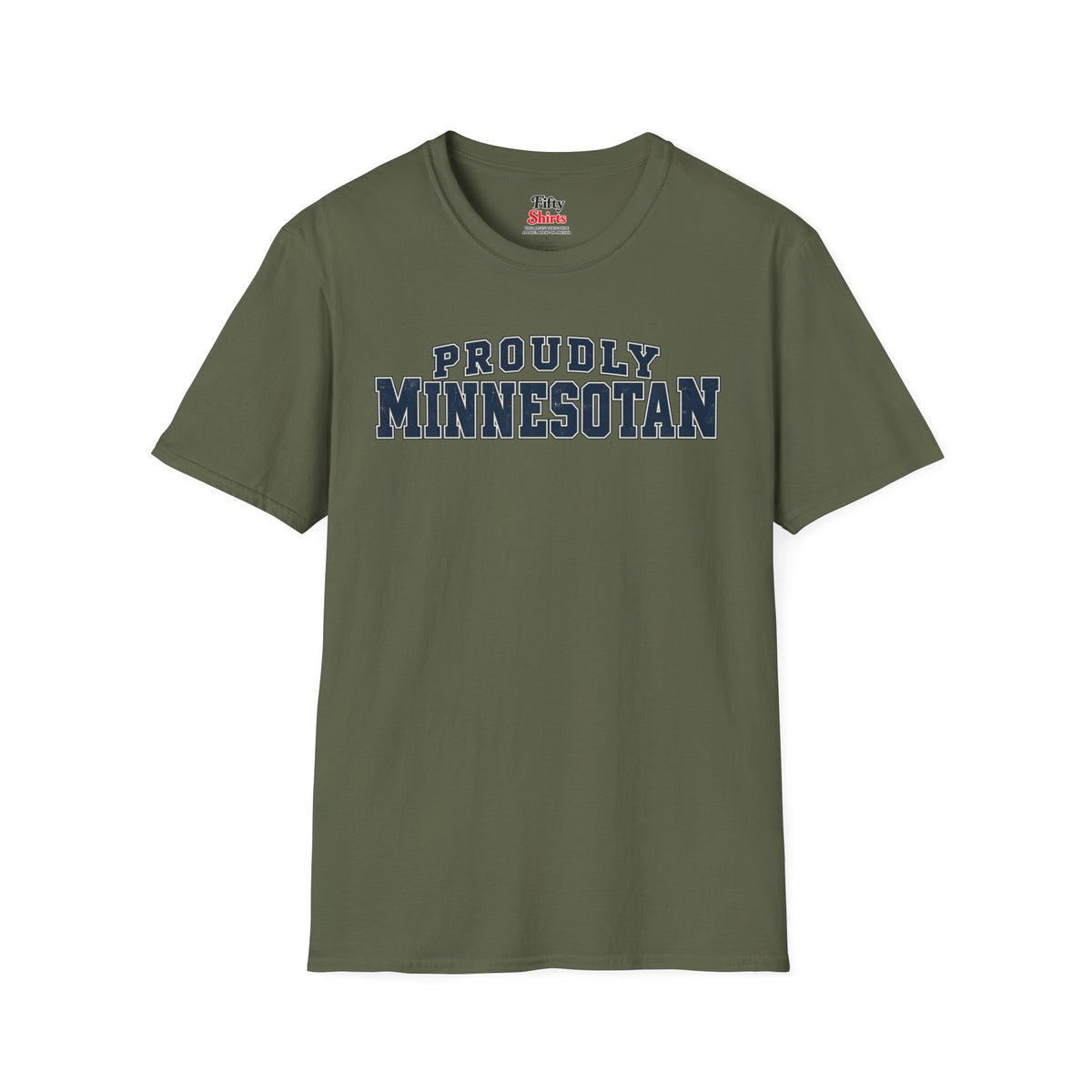 Proudly Minnesotan Unisex Softstyle T Shirt State Name Graphic Tee
