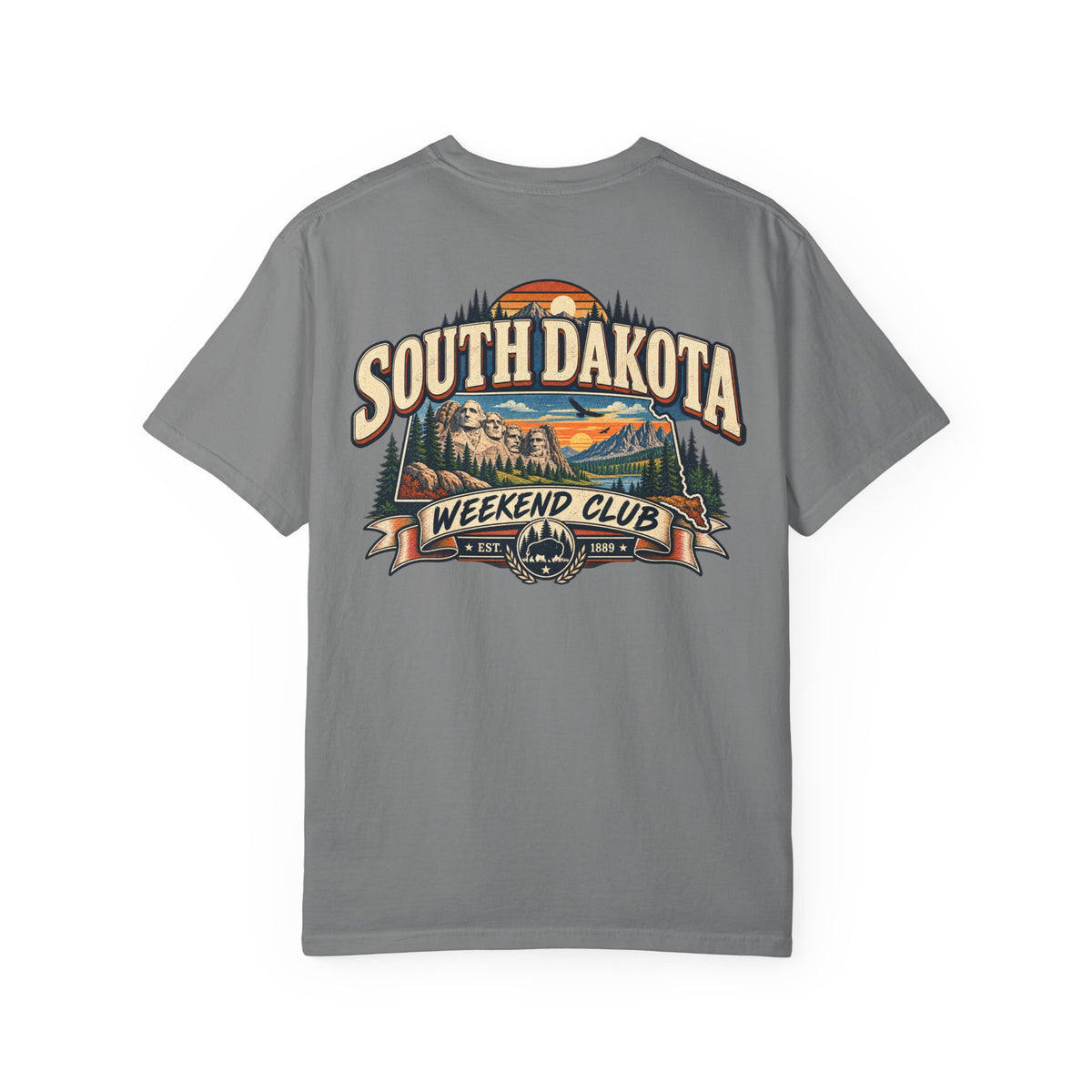 South Dakota Weekend Club Unisex Comfort Color 1717 Streetwear Graphic Tee
