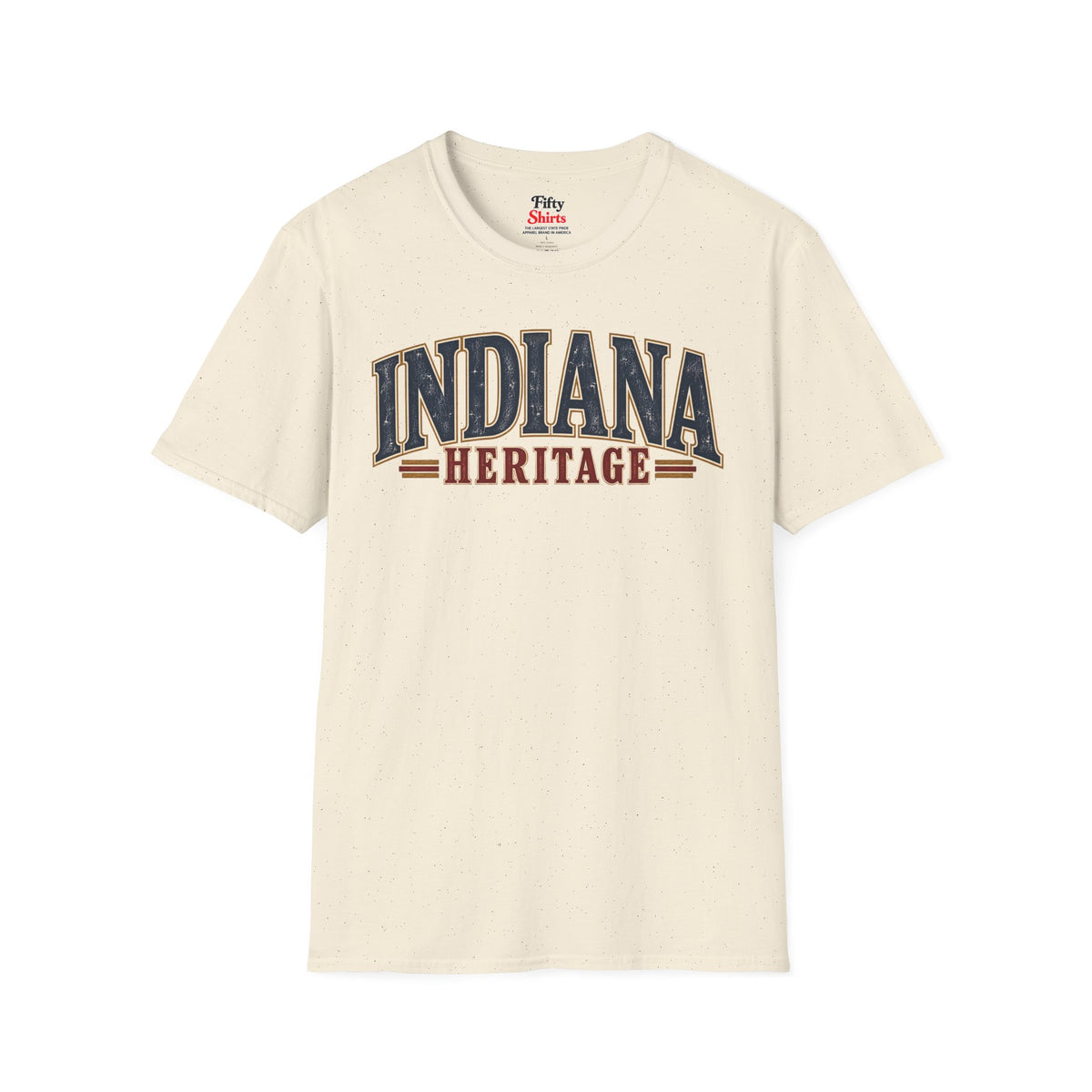 Indiana Heritage Unisex Softstyle T Shirt State Name Graphic Tee