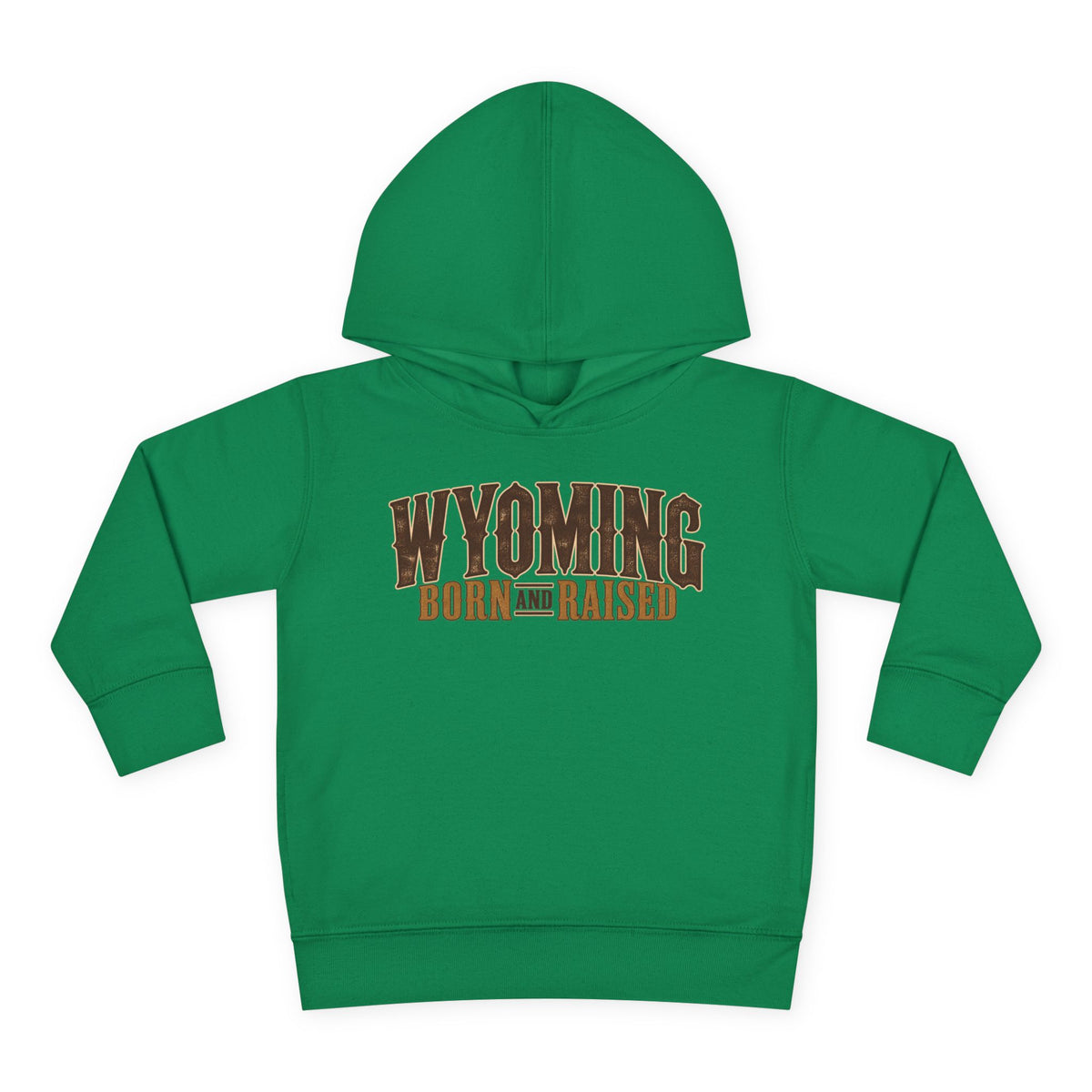 Wyoming Born and Raised Premium Ranch Heritage Unisex Toddler Pullover Fleece Hoodie