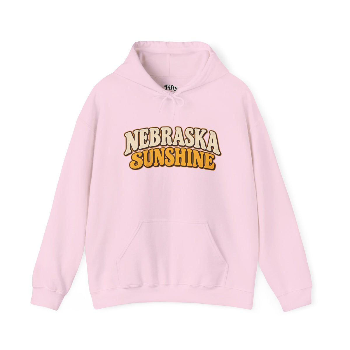 Nebraska Sunshine Unisex Hoodie State Name Graphic