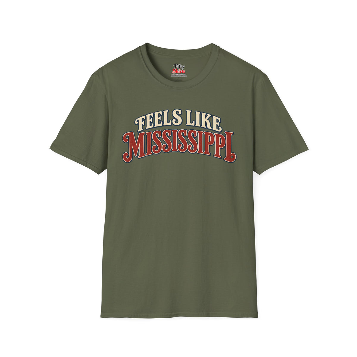 Feels Like Mississippi Unisex Softstyle T Shirt State Name Graphic Tee