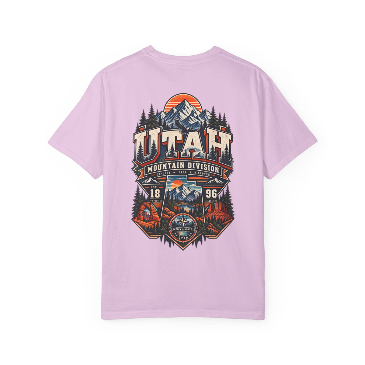 Utah Mountain Division Unisex Comfort Color 1717 Streetwear Graphic Tee