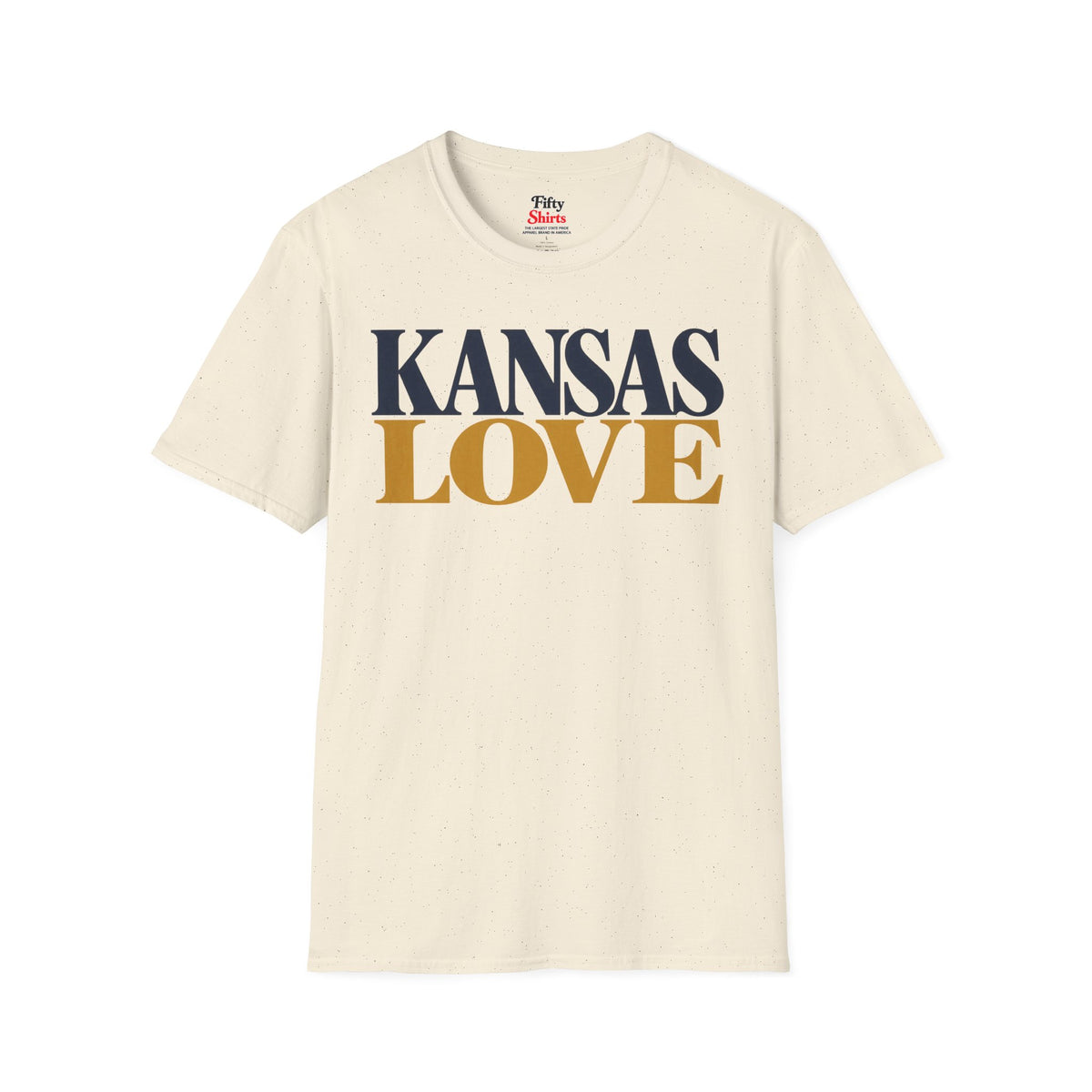 Kansas Love Unisex Softstyle T Shirt State Name Graphic Tee
