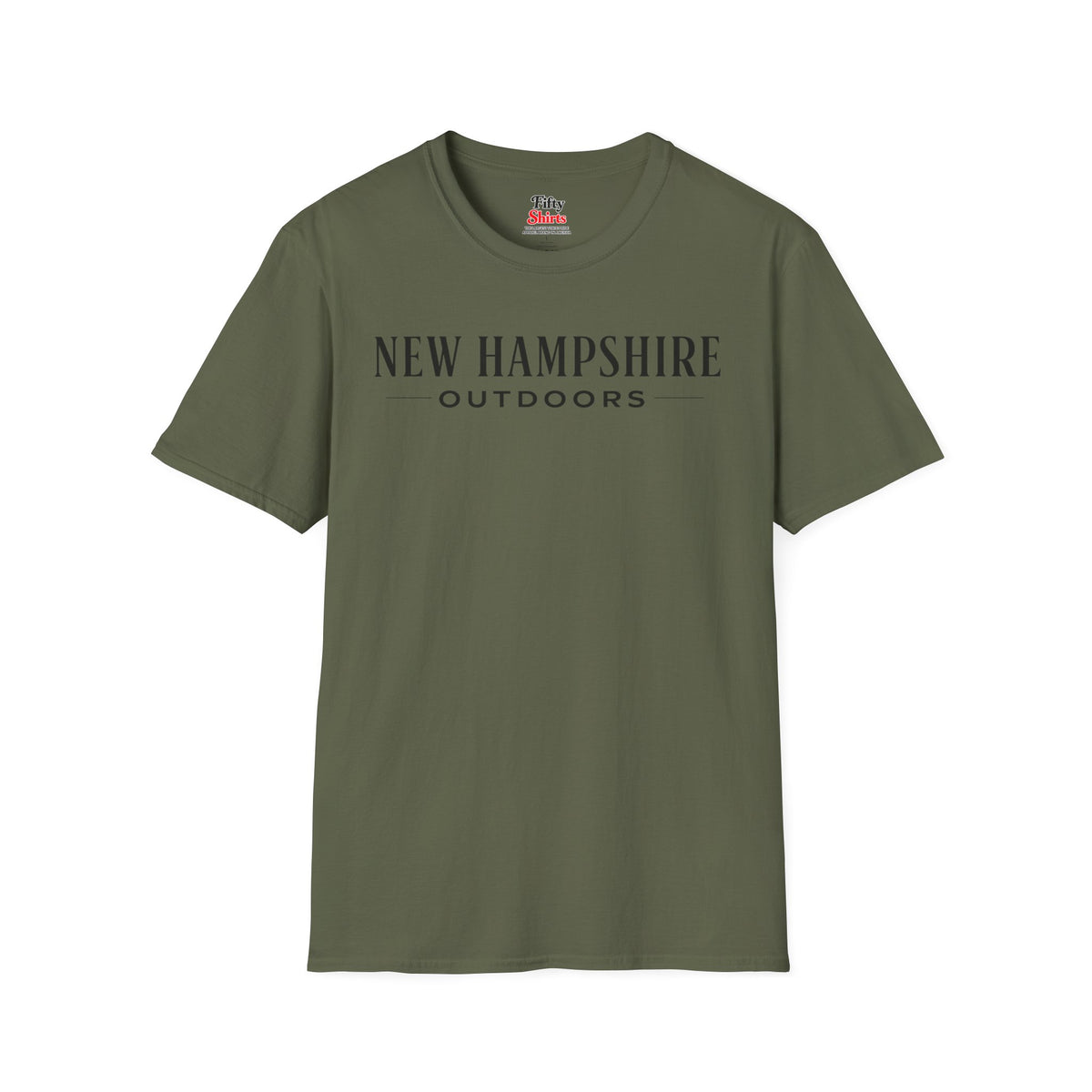 New Hampshire Outdoors Unisex Softstyle T Shirt State Name Graphic Tee