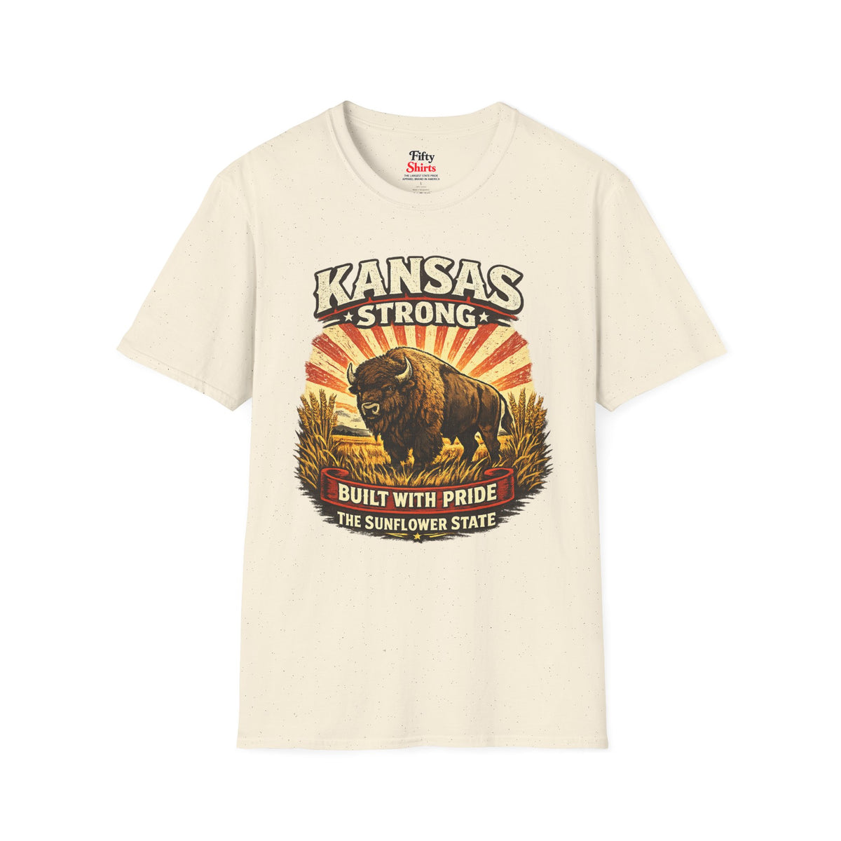 Kansas Strong Unisex Softstyle T Shirt State Pride Graphic Tee Collections FS03