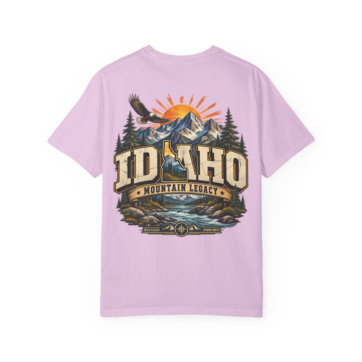 Idaho Mountain Legacy Unisex Comfort Color 1717 Streetwear Graphic Tee