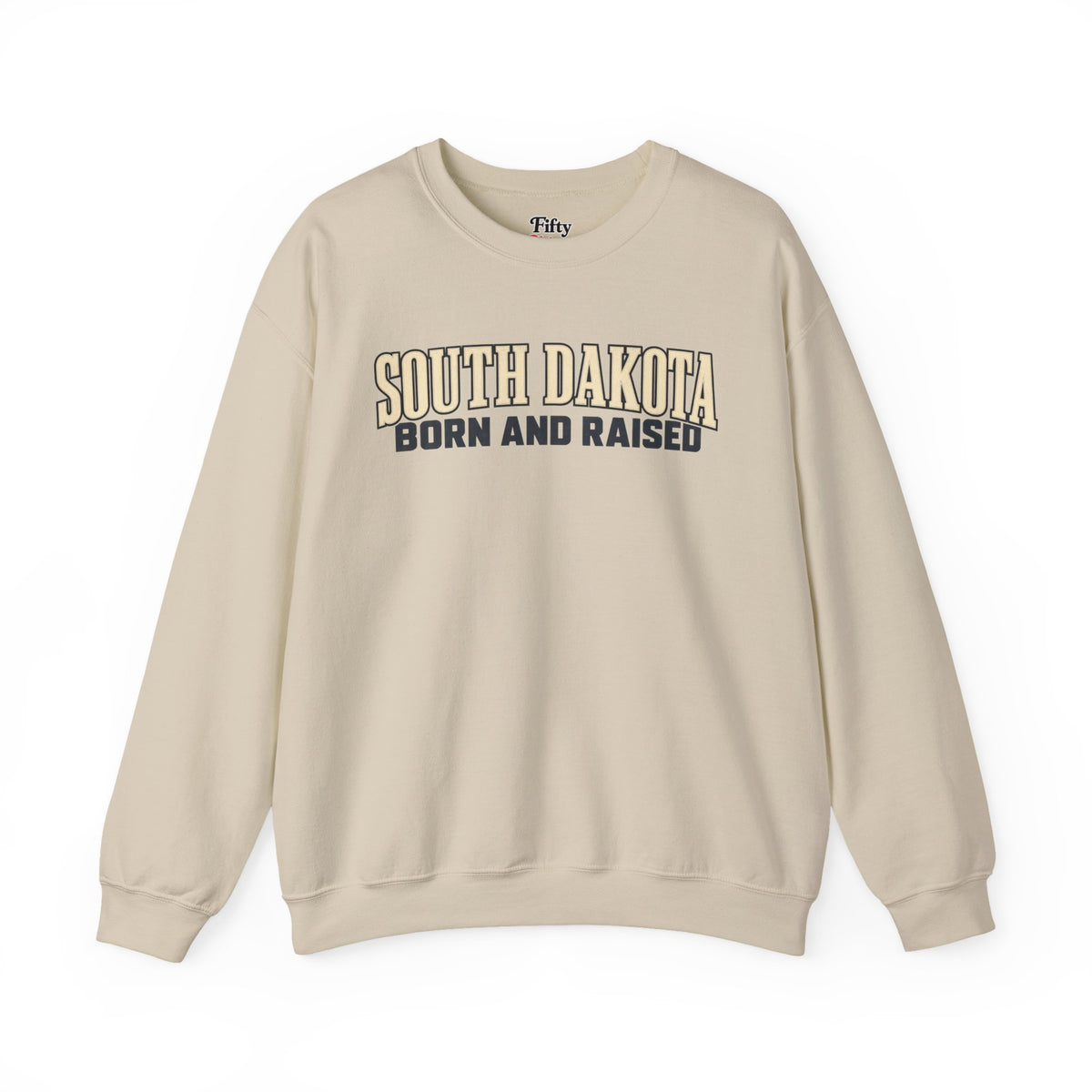 South Dakota Born and Raised Premium Heritage Unisex Sweatshirt Graphic