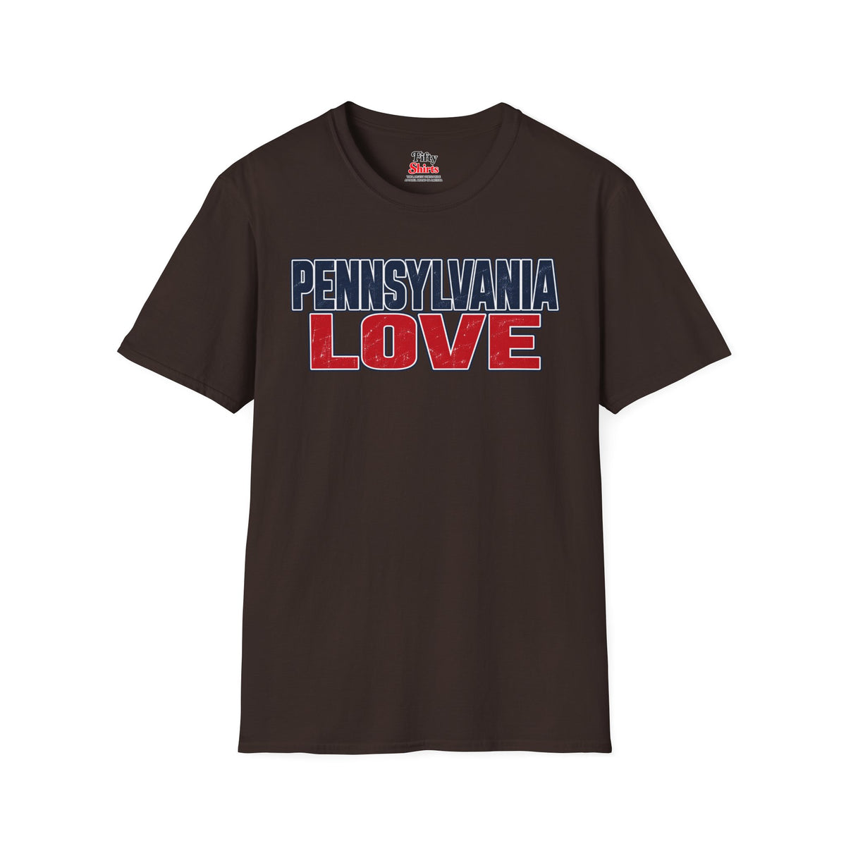 Pennsylvania Love Unisex Softstyle T Shirt State Name Graphic Tee