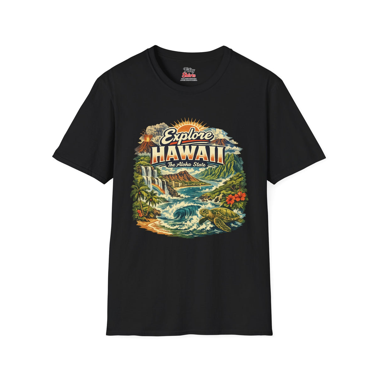 Explore Hawaii Unisex Softstyle T Shirt State Pride Graphic Tee Collections FS03