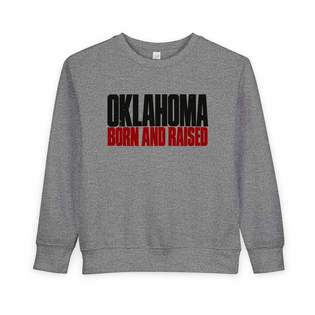 Oklahoma Born and Raised Oklahoma Streetwear Unisex Toddler Sweatshirt