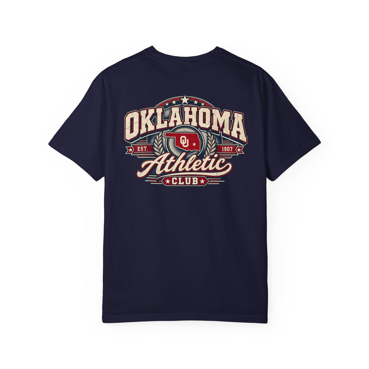 Oklahoma Athletic Club Unisex Comfort Color 1717 Streetwear Graphic Tee