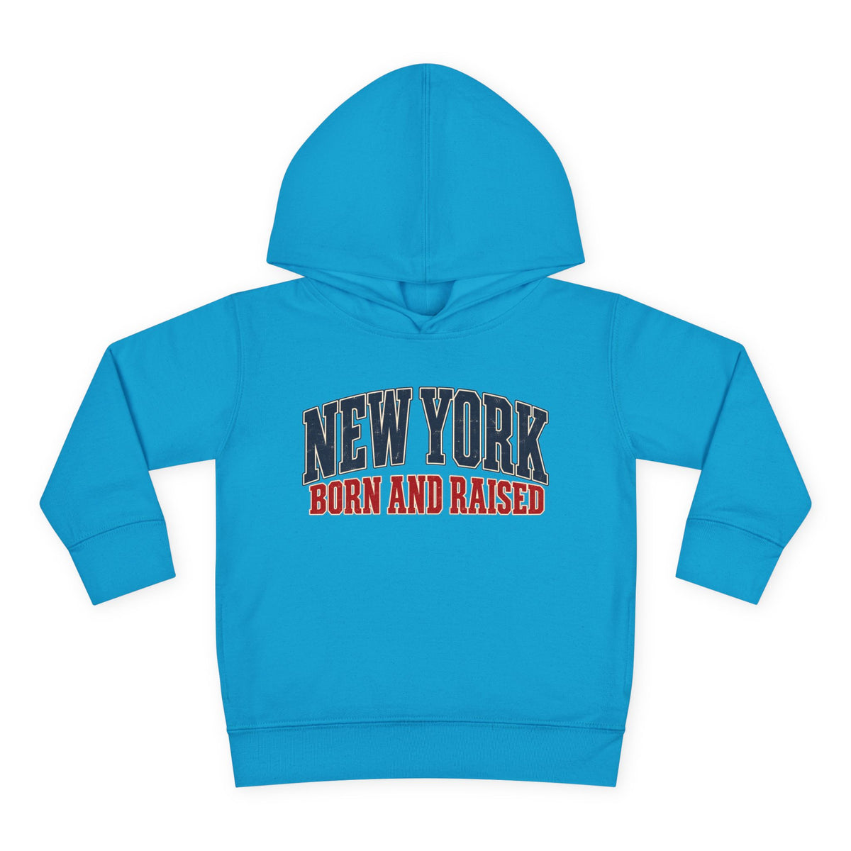 New York Born and Raised Classic Heritage Unisex Toddler Pullover Fleece Hoodie Graphic