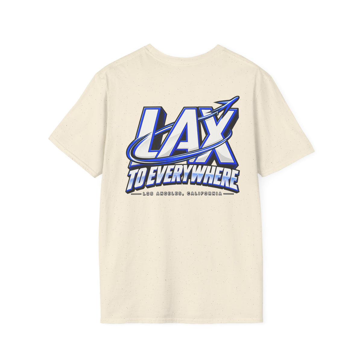 Lax To Everywhere Los Angeles Unisex Softstyle Graphic Tee