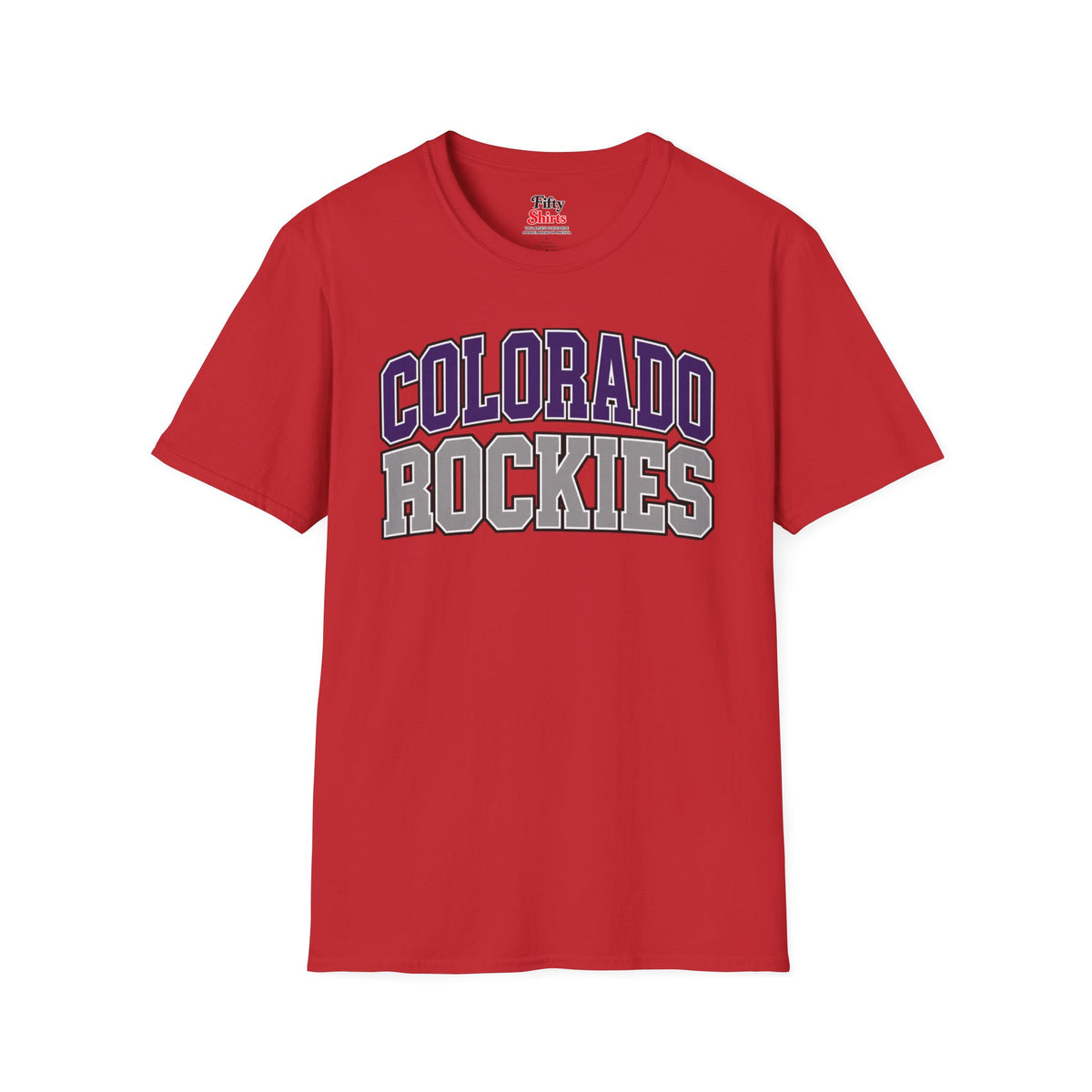Colorado Rockies Unisex Softstyle T Shirt State Name Graphic Tee