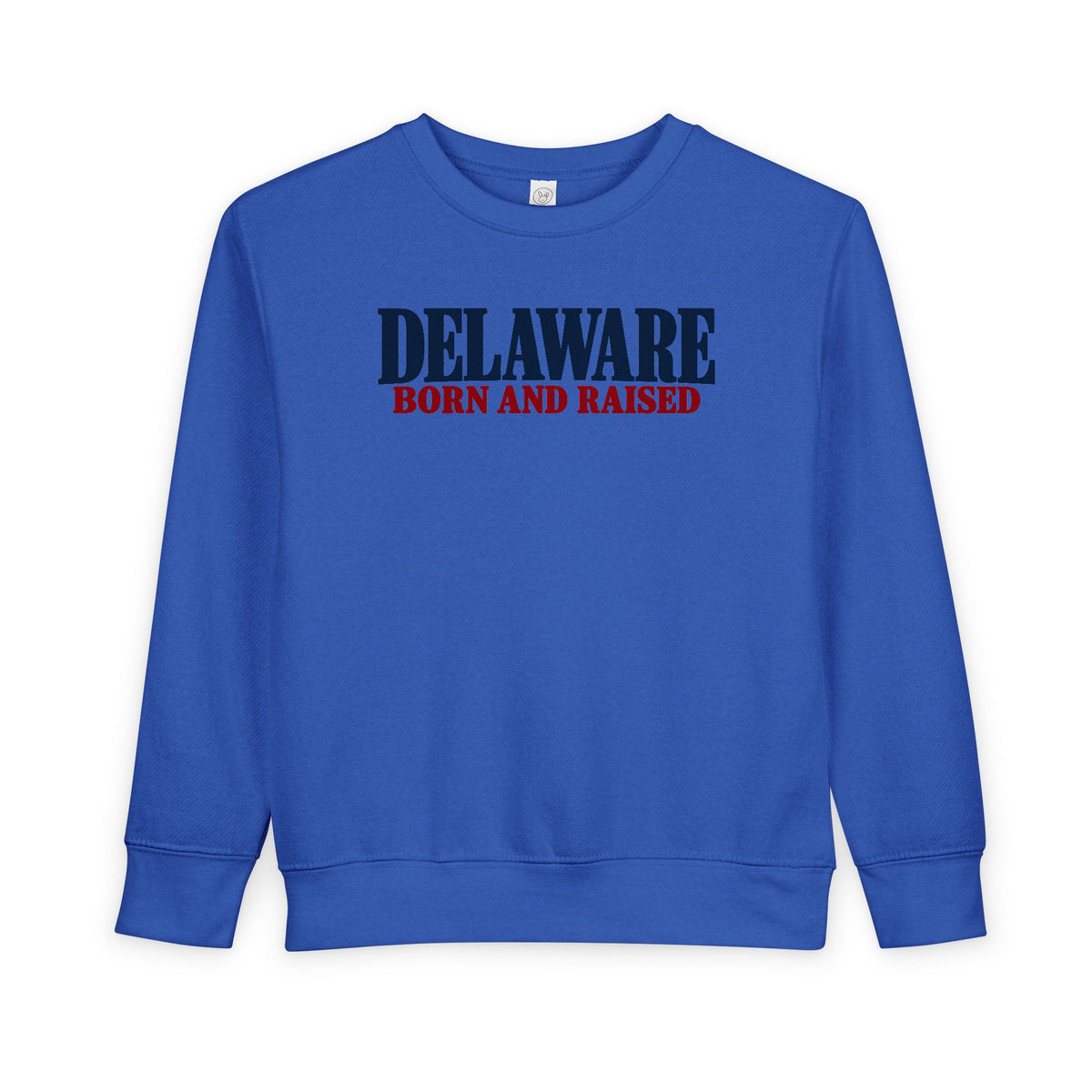 Delaware Born and Raised Premium Heritage Unisex Toddler Sweatshirt