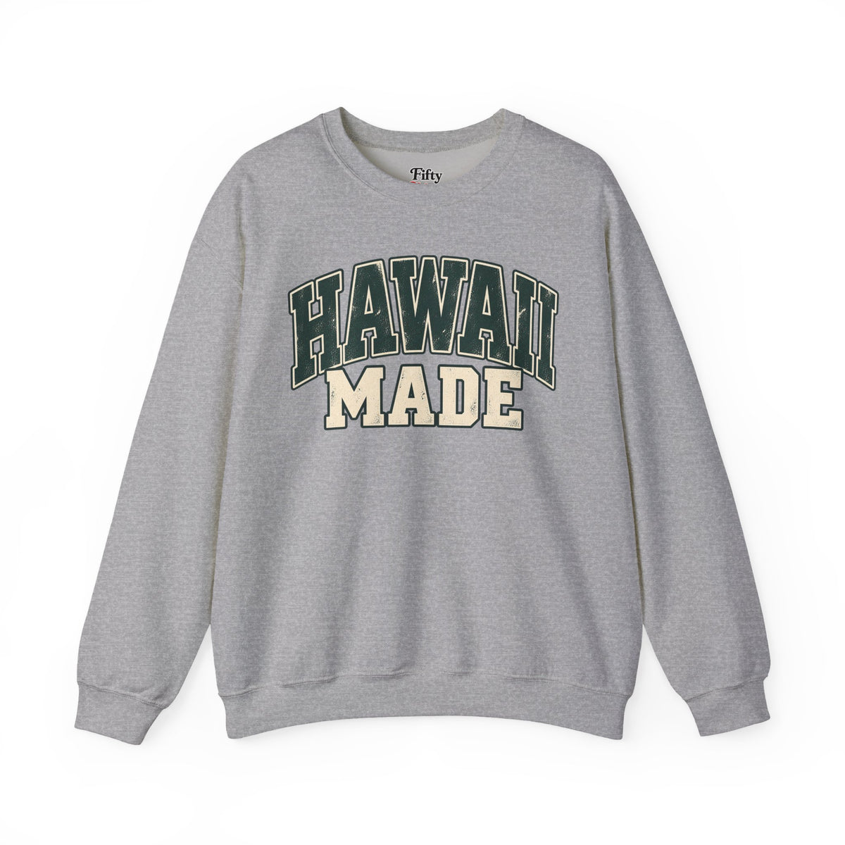 Hawaii Made Unisex Crewneck Sweatshirt State Name Graphic