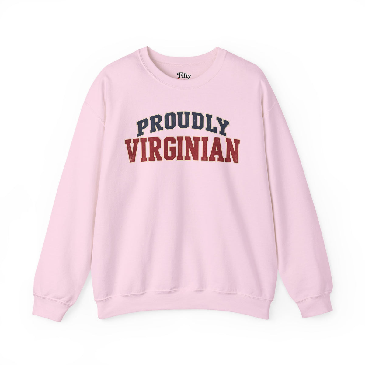 Proudly Virginian Virginia Unisex Crewneck Sweatshirt State Name Graphic