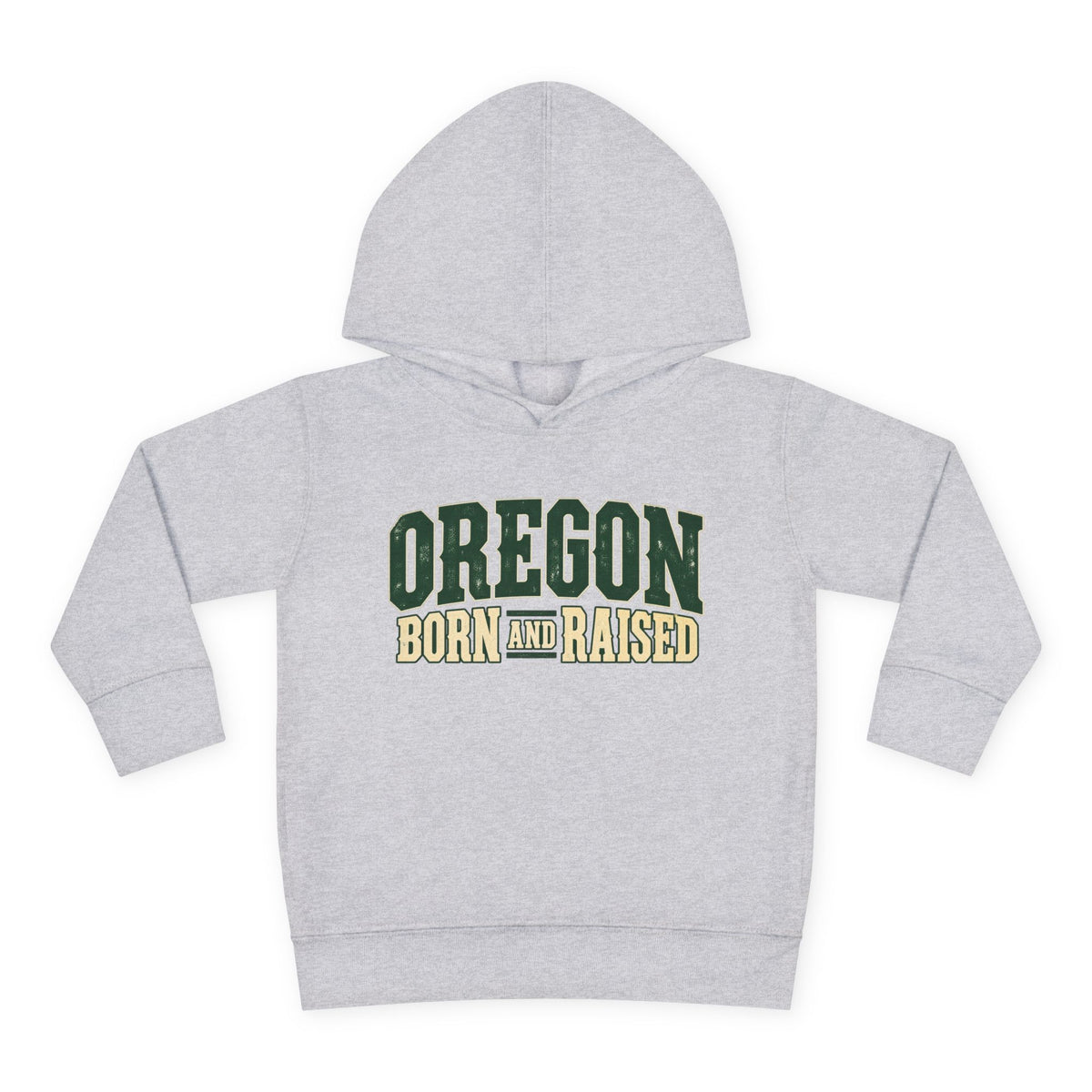 Oregon Born and Raised Pacific Northwest Americana Unisex Toddler Pullover Fleece Hoodie