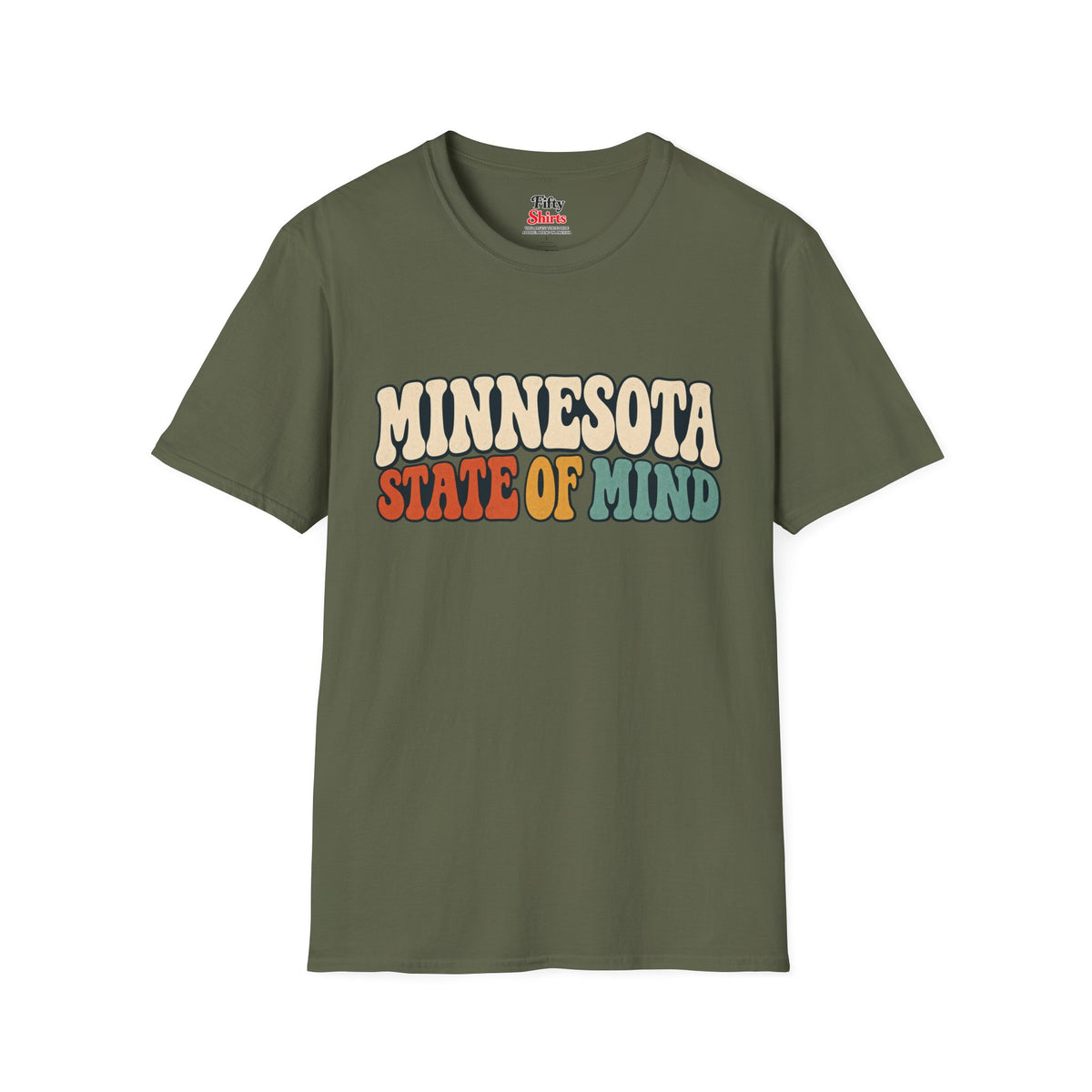 Minnesota State of Mind Unisex Softstyle T Shirt State Name Graphic Tee