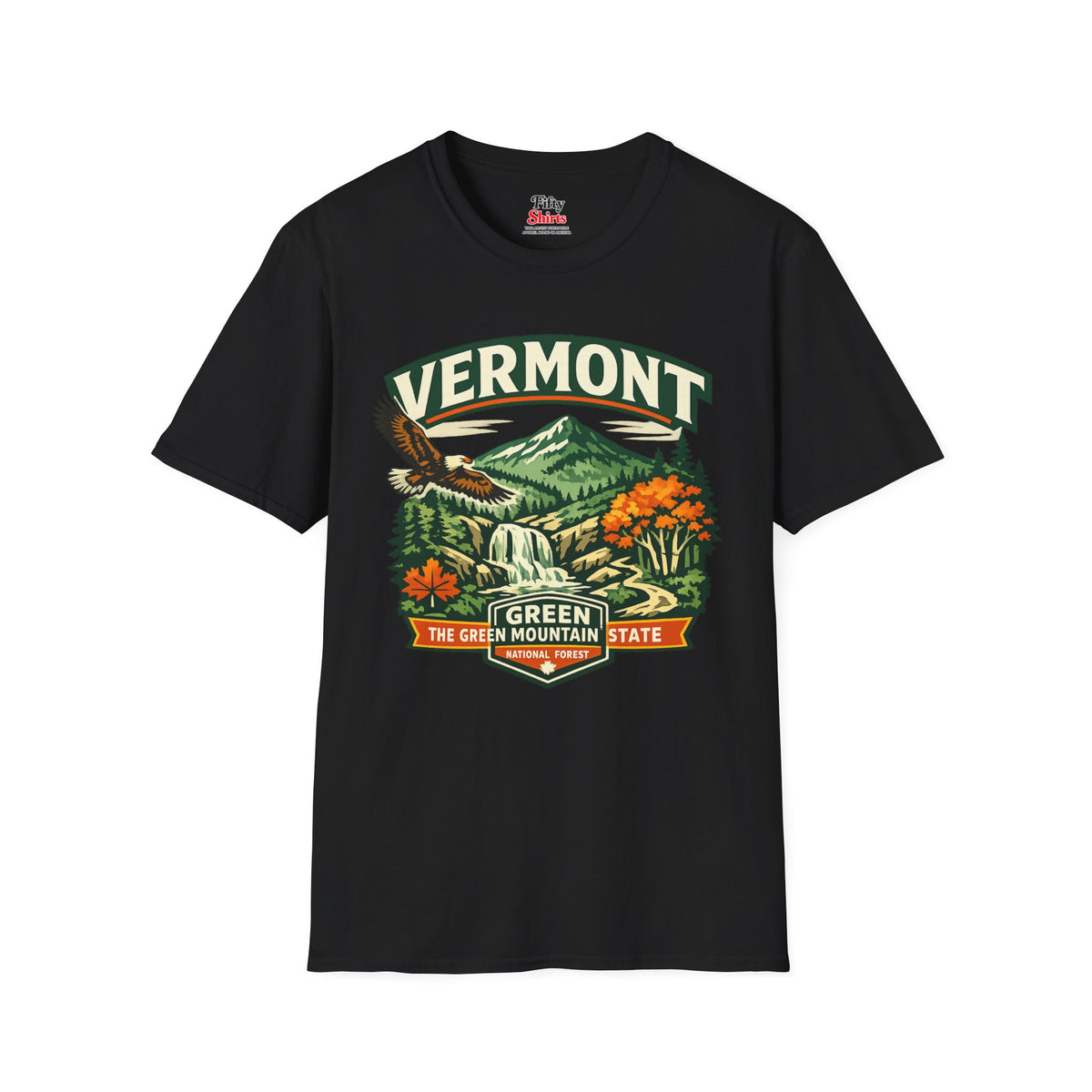 Vermont Green Mountain State Adventure Unisex Softstyle T Shirt State Pride Graphic Tee Collections FS03