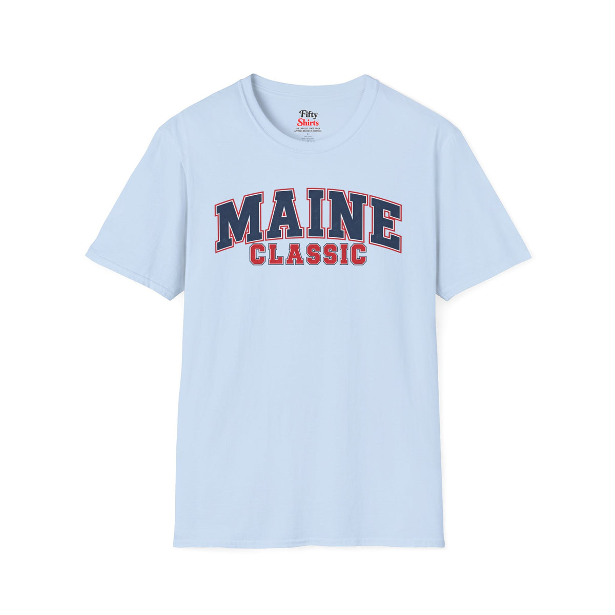Maine Classic Unisex Softstyle T Shirt State Name Graphic Tee