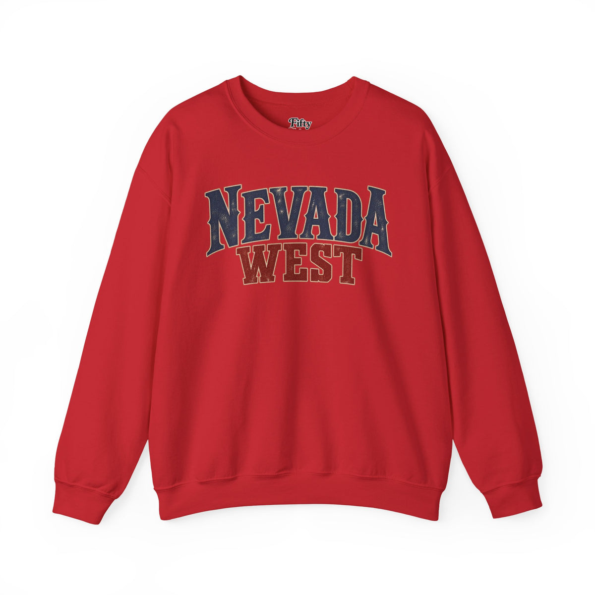 Nevada West Unisex Crewneck Sweatshirt State Name Graphic