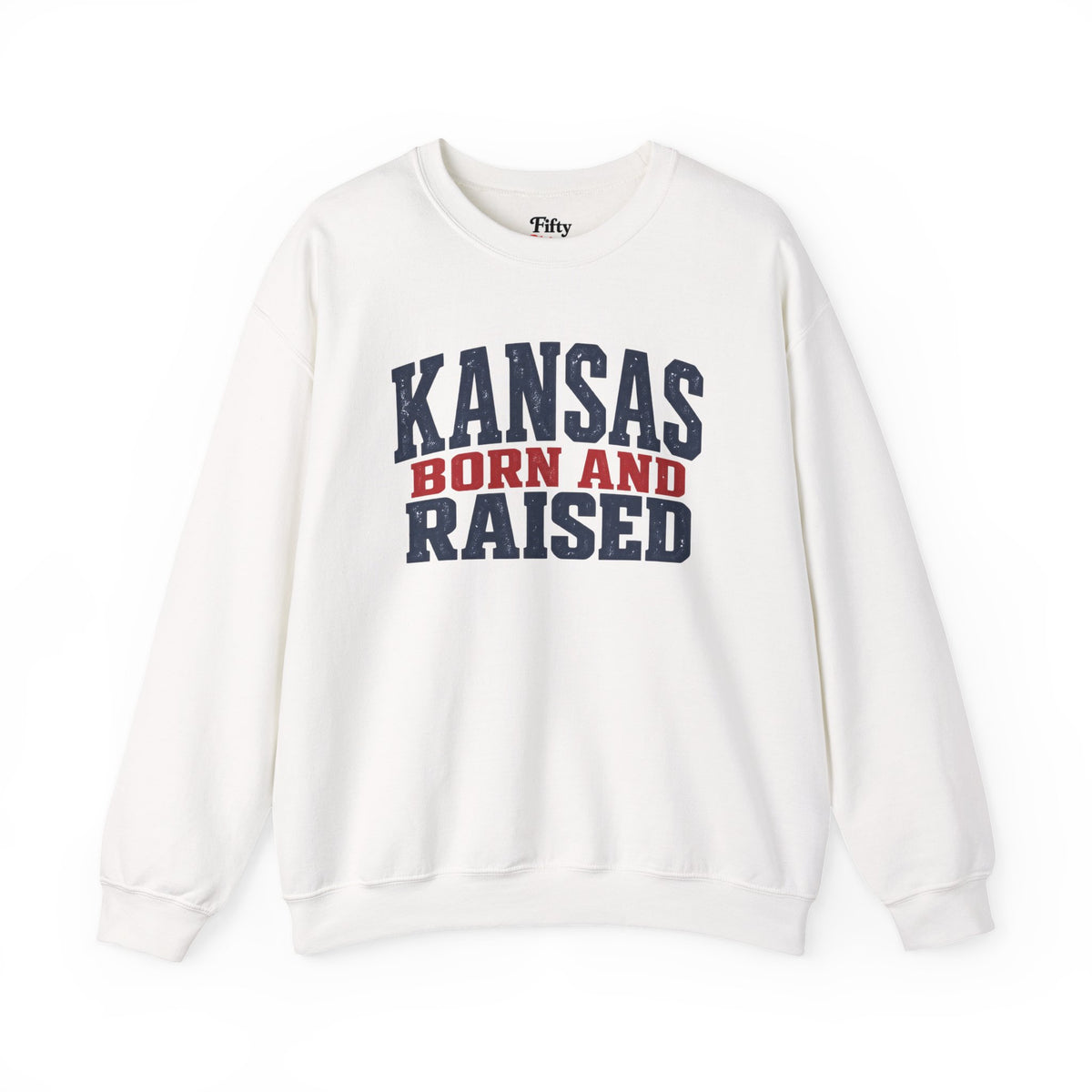 Kansas Born and Raised Classic Heritage Unisex Sweatshirt Graphic