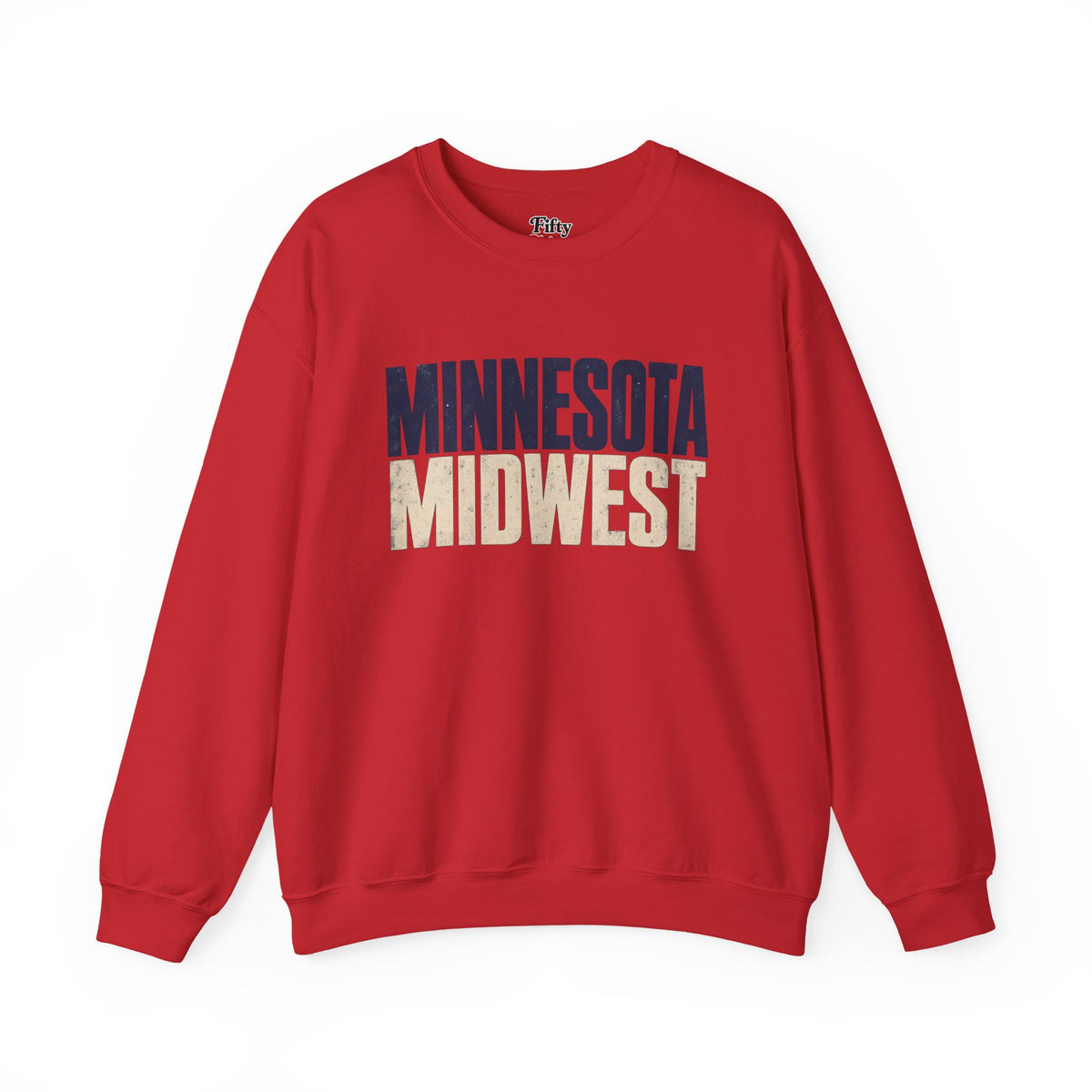Minnesota Midwest Unisex Crewneck Sweatshirt State Name Graphic