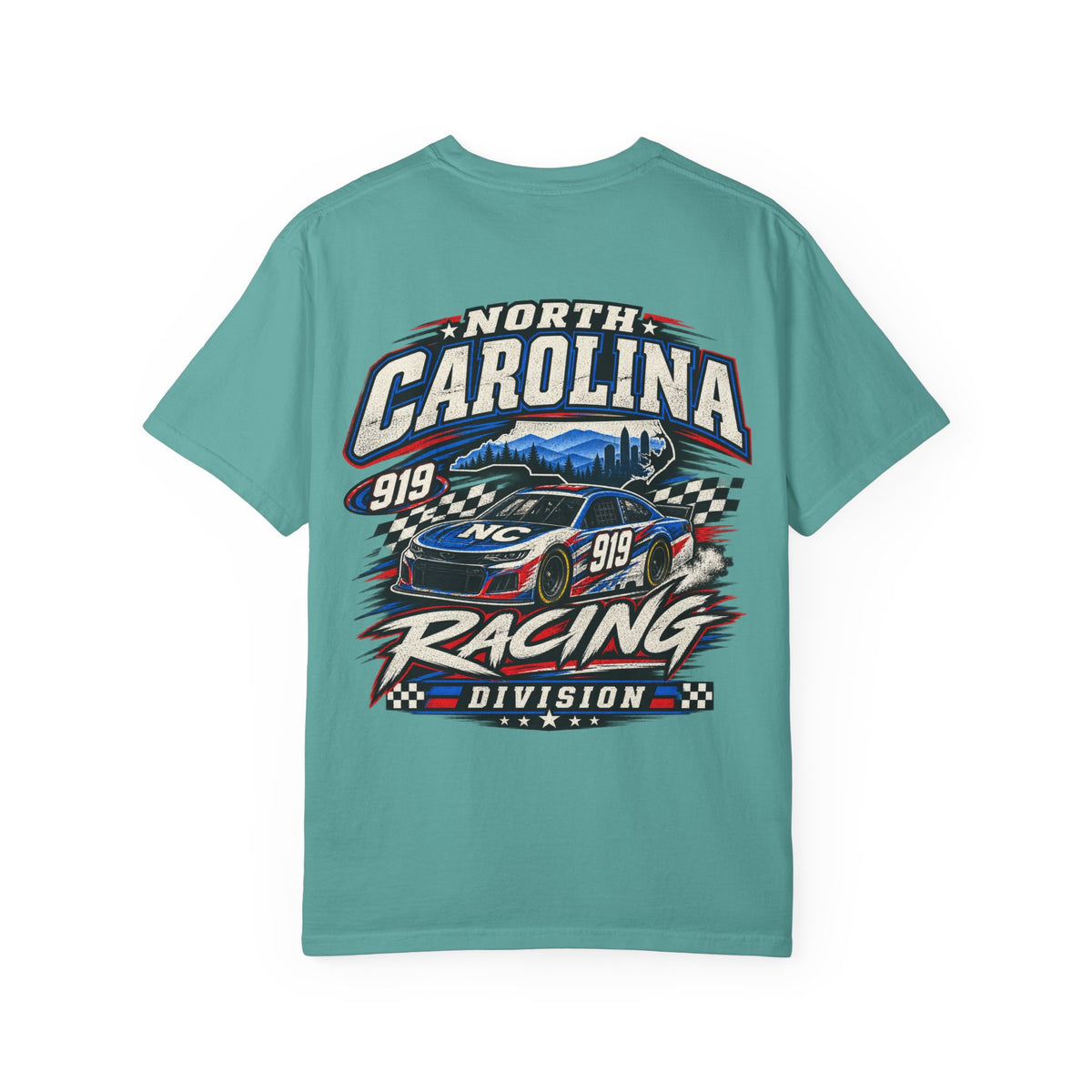 North Carolina Racing Division Unisex Comfort Color 1717 Streetwear Graphic Tee