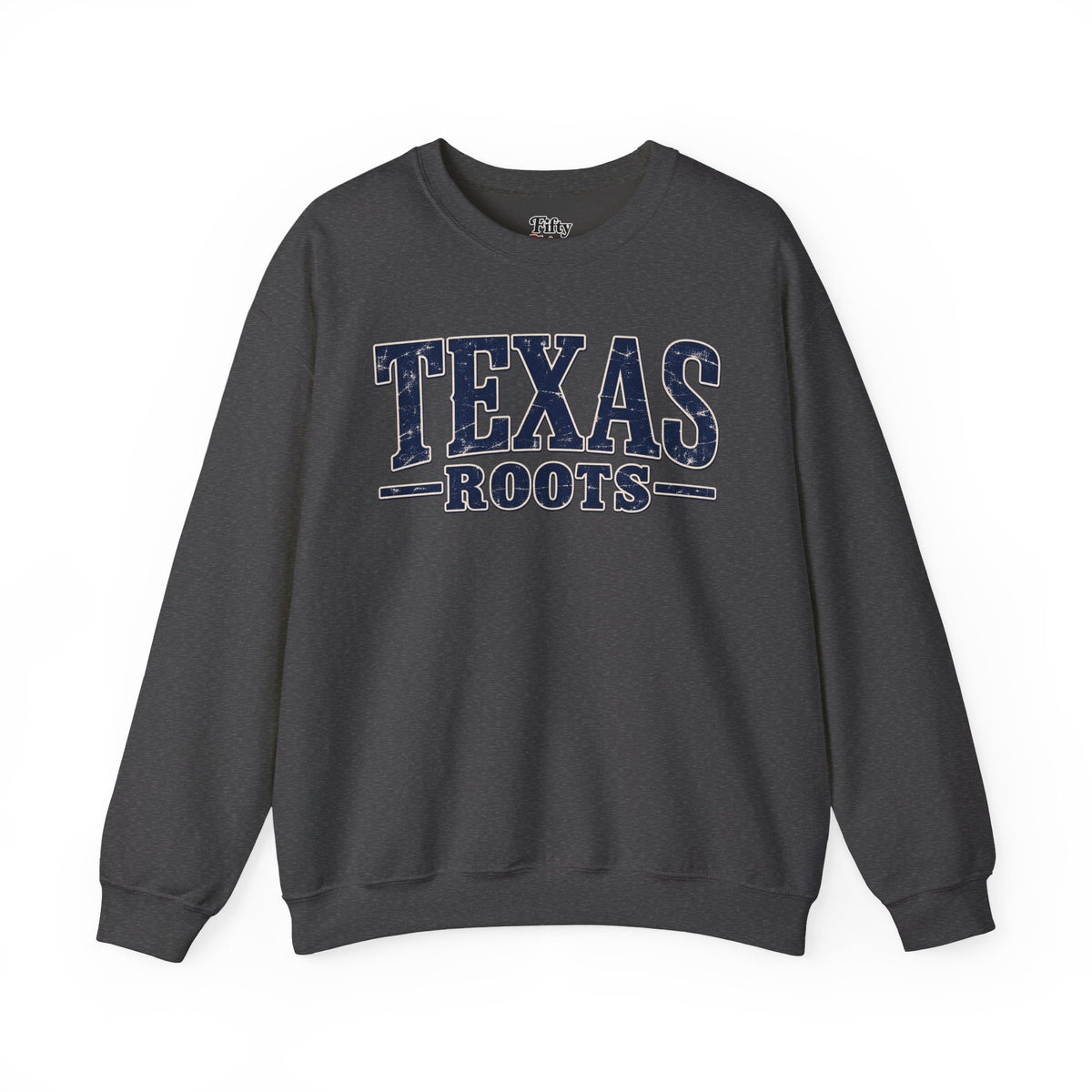 Texas Roots Unisex Crewneck Sweatshirt State Name Graphic