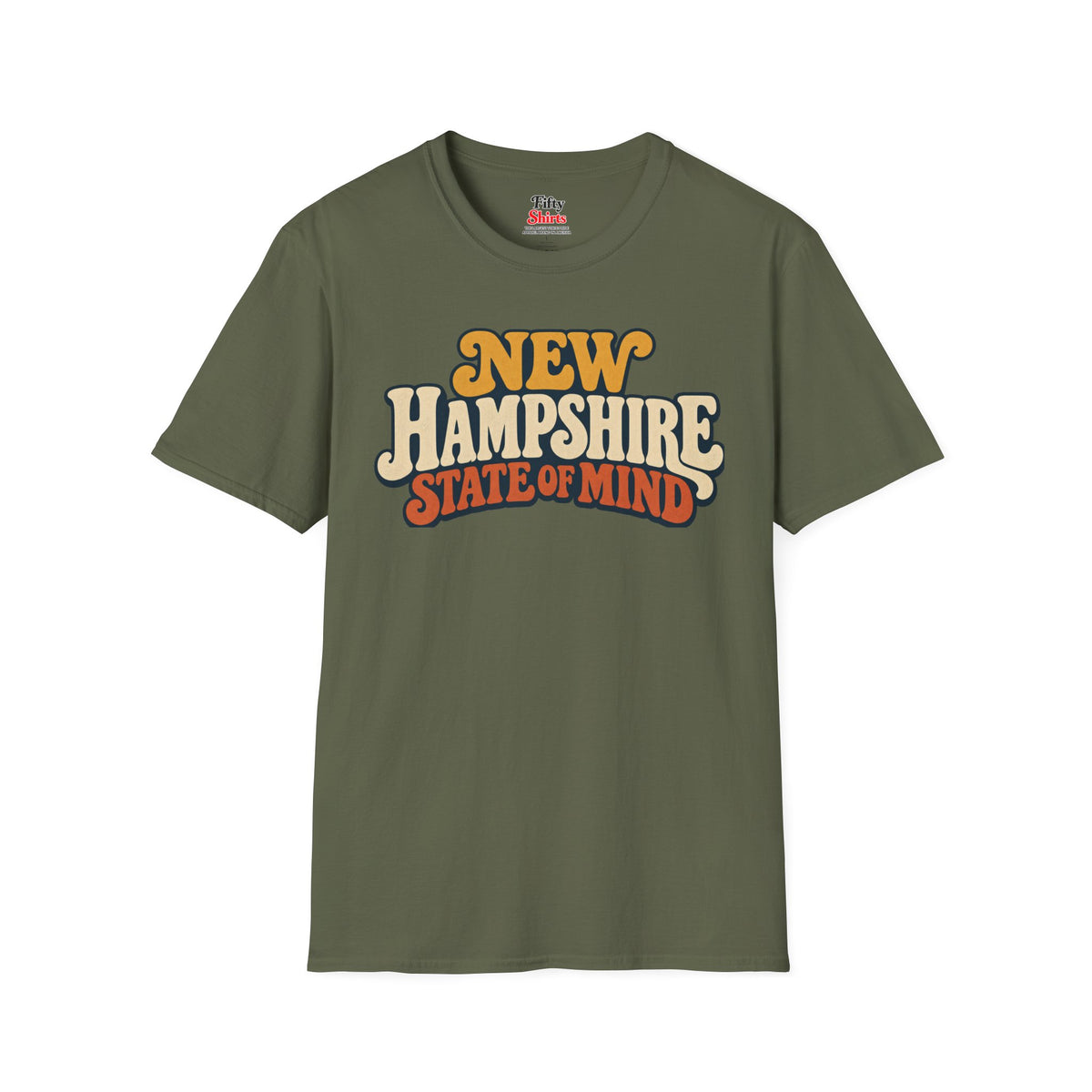 New Hampshire State of Mind Unisex Softstyle T Shirt State Name Graphic Tee