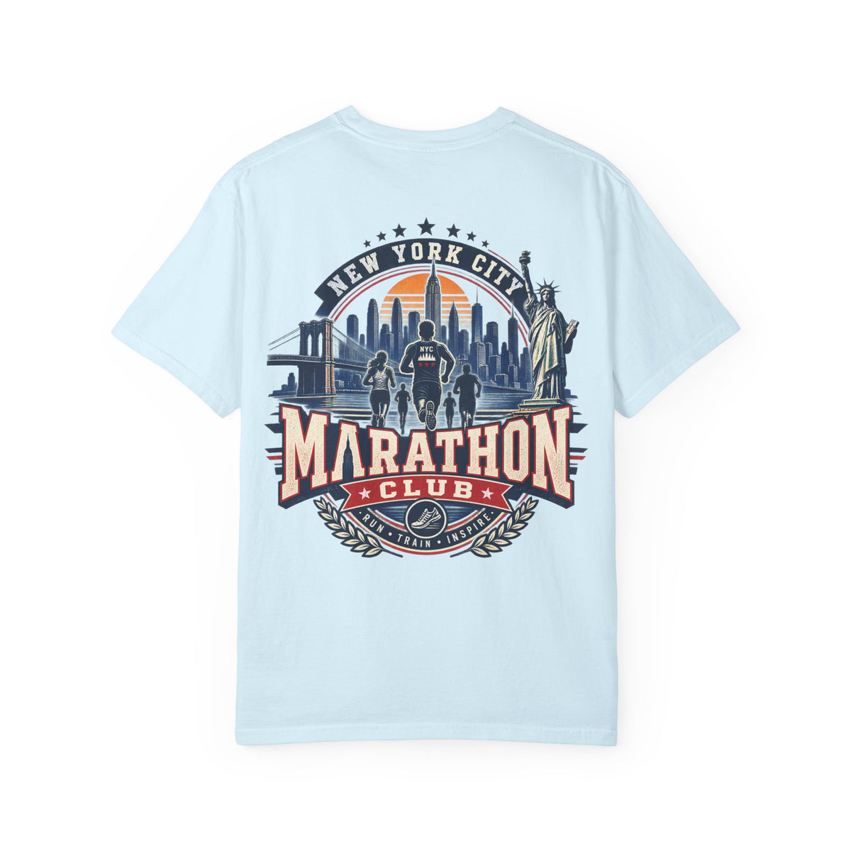 New York City Marathon Club Unisex Comfort Color 1717 Streetwear Graphic Tee