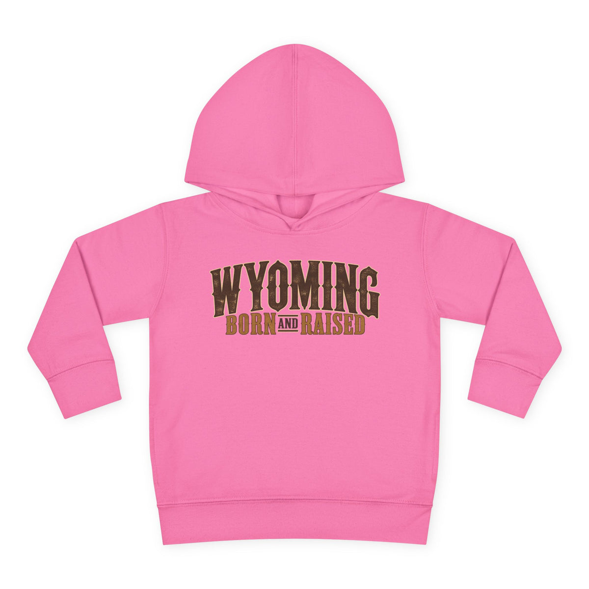 Wyoming Born and Raised Premium Ranch Heritage Unisex Toddler Pullover Fleece Hoodie