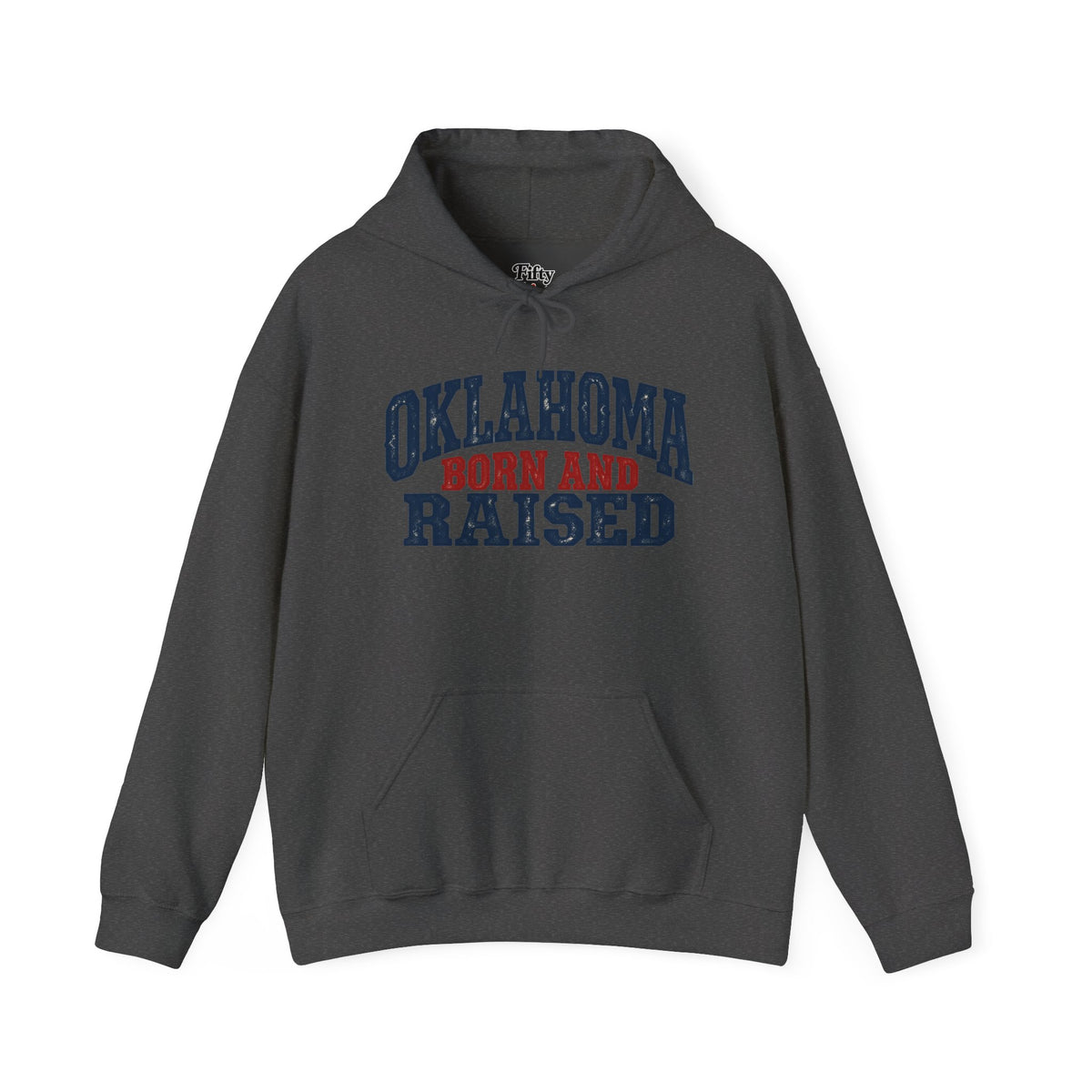 Oklahoma Born and Raised Rustic Americana Unisex Hoodie Graphic